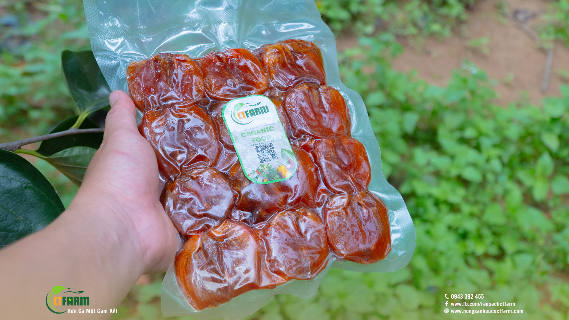 Hồng sấy dẻo đà lạt không hóa chất tại CTFarm 07