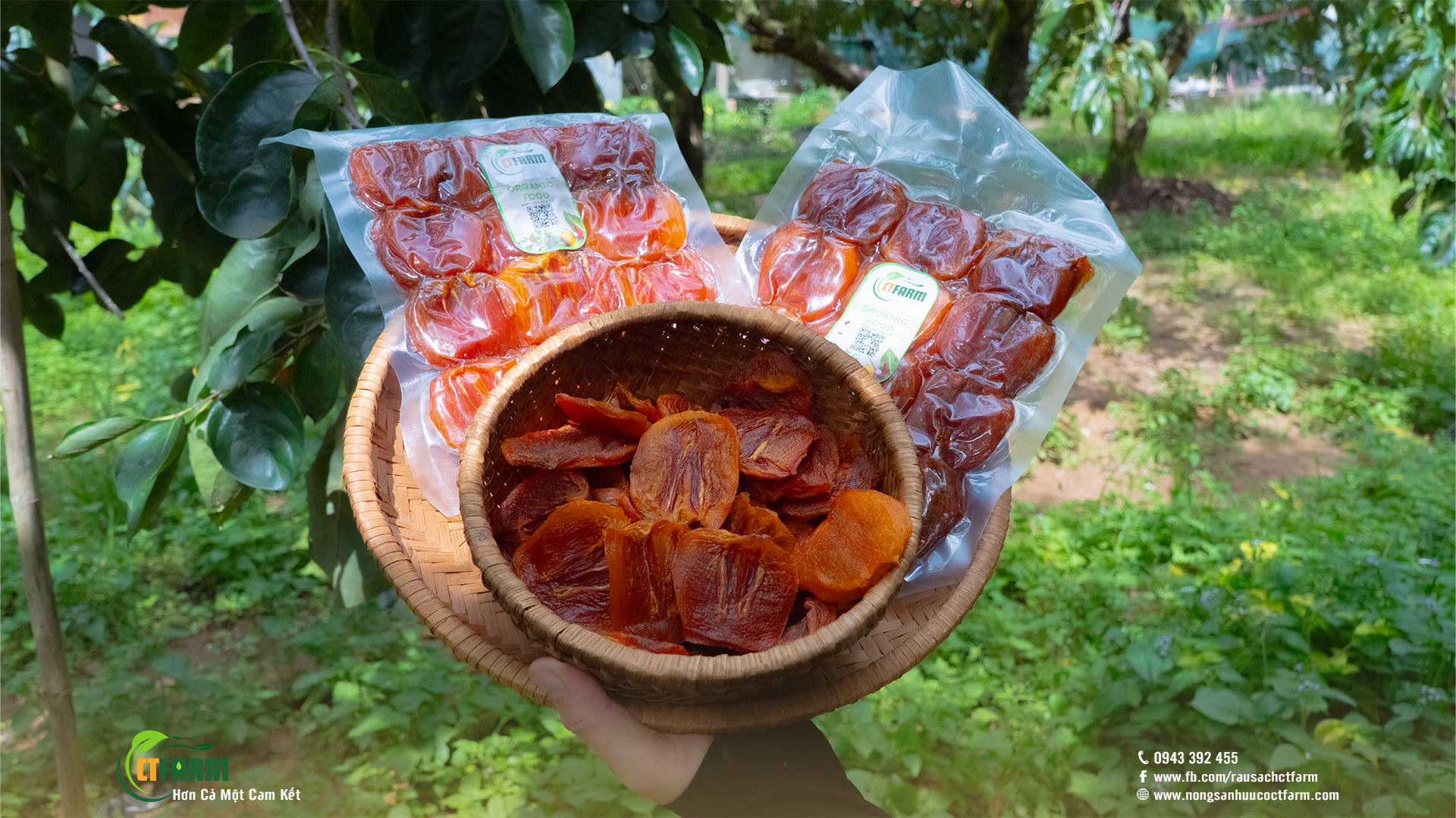 Hồng sấy dẻo đà lạt không hóa chất tại CTFarm